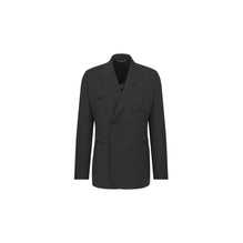 113C282A4993C900 - Double-Breasted Jacket With Buttoned Strap - 900 Noir