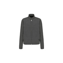 113C440A4994C980 - Micro-Houndstooth Harrington-Shape Jacket - 980 Fantaisie Fond Noir