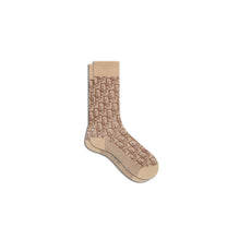 113MC08AT105C187 - Dior Oblique Socks - 187 Fantaisie Fond Beige