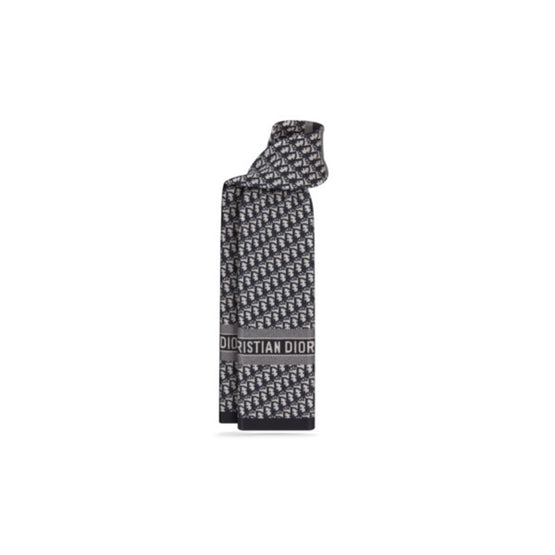 15DOB201I099C540 - Dioralps Dior Oblique Scarf - 540 Bleu Marine