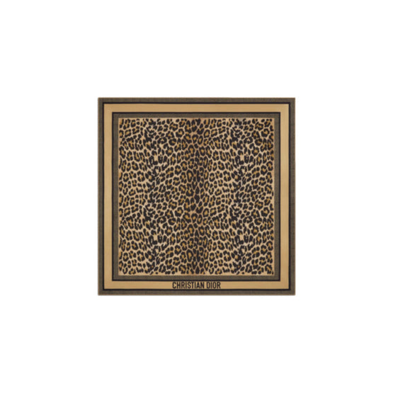15LEO090I603C180 - Diortwin Mizza 90 Square Scarf - 180 Fantaisie Fond Beige