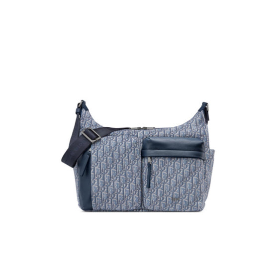 1ESME190YKSH04E - Medium Rider Soft Hobo Bag - H04E Bleu Multi2