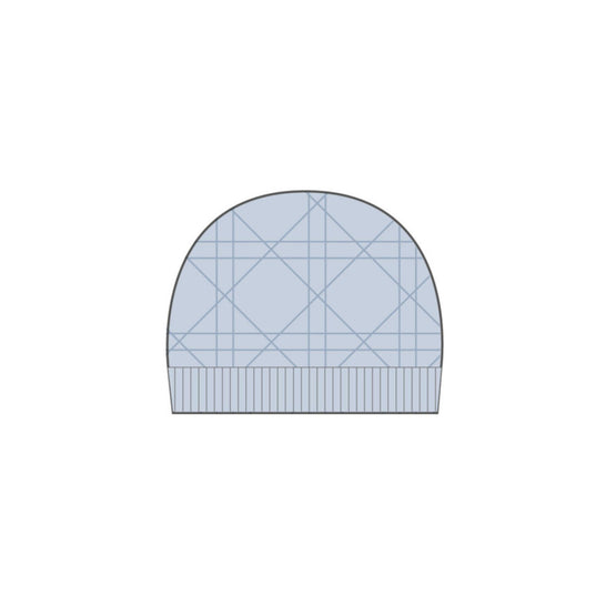 2WBP44HATDY520 - New Born Boy's Knit Hat - 520 Bleu D Eau