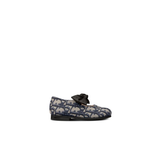 2WBS31SHOYY38I - Baby Ballet Flat - 38I Dior Oblique Bleu