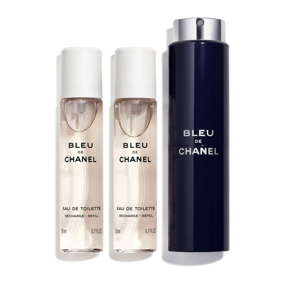 Bleu De Chanel Eau De Toilette (Travel Spray + Refills) - 3x20ml