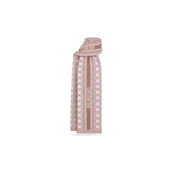 31CAN205I005C420 - Dior Cannage Scarf - 420 Rose