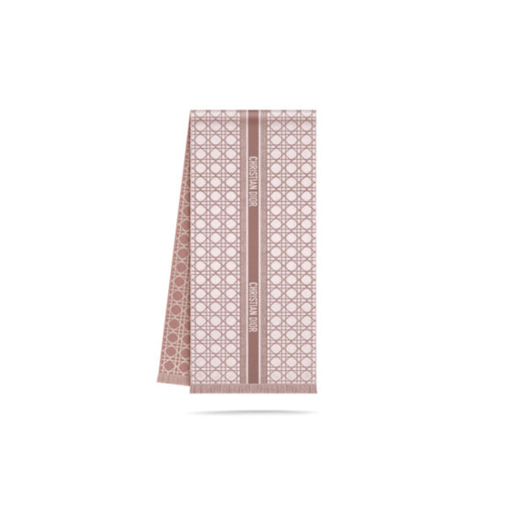 31CAN205I005C420 - Dior Cannage Scarf - 420 Rose