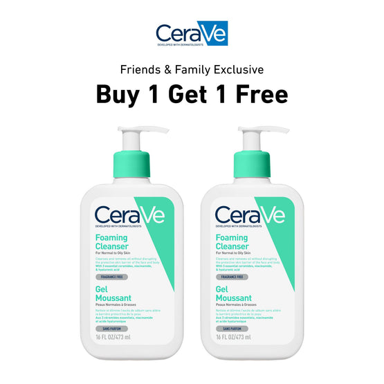 [BOGO] CERAVE FOAMING FACIAL CLEANSER 16OZ