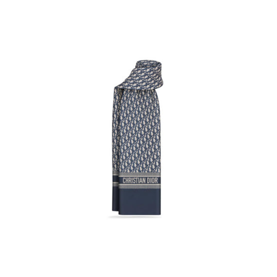35DOB200I608C541 - Dior Oblique Stole - 541 Bleu Marine
