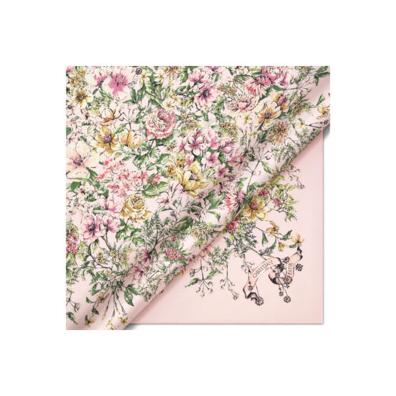 35FCO090I610C400 - D-Floral 90 Square Scarf - 400 Rose