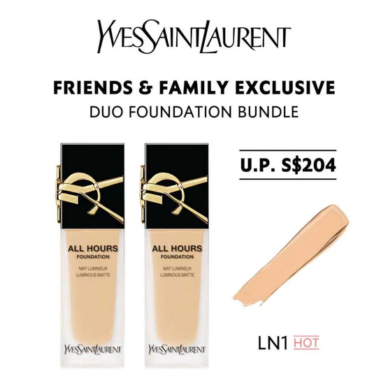 [BOGO] YSL ALL HOURS LIQUID FOUNDATION - LN1 *