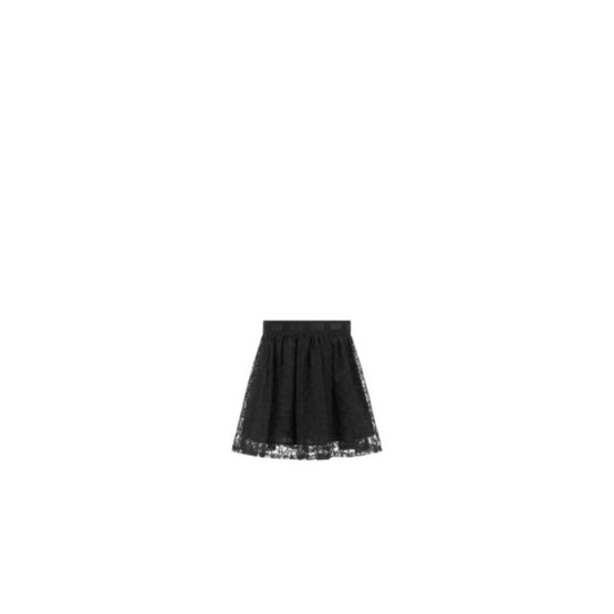 3SBM11SKTVY900 - Kids' Flared Skirt - 900 Noir