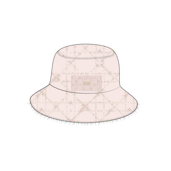 3SBM12HATFY308 - Kid Girl's Denim Bucket Hat - 308 Peche