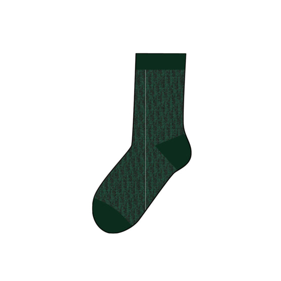 3WBM14SOCBY35G - Kid Girl's Knit Socks - 35G Noir/Vert