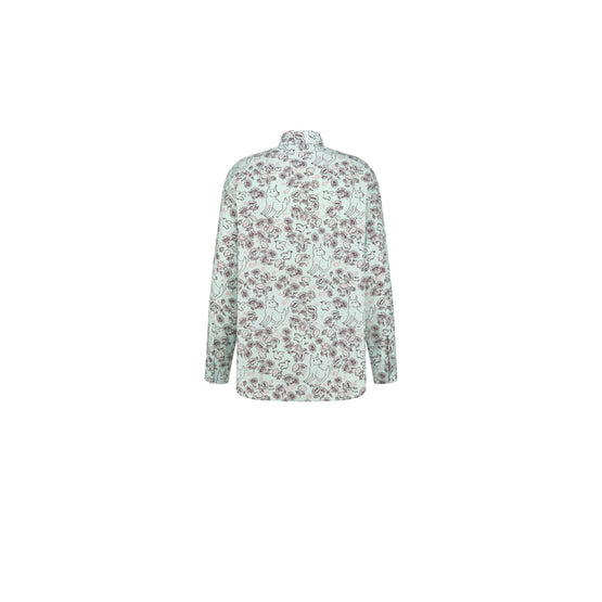 413C513A6009C683 - Men's Woven Shirt - 683 Fantaisie Fond Vert