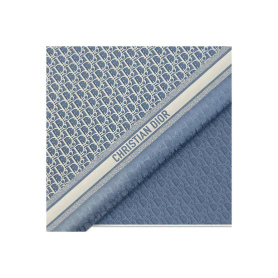 42DOB070I600C524 - Dior Oblique 70 Square Scarf - 524 Bleu