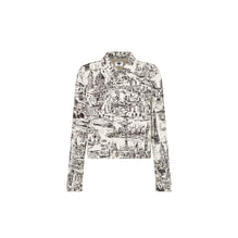 442V11A3634X0930 - Women's Denim Jacket - 0930 Fantaisie Blanc