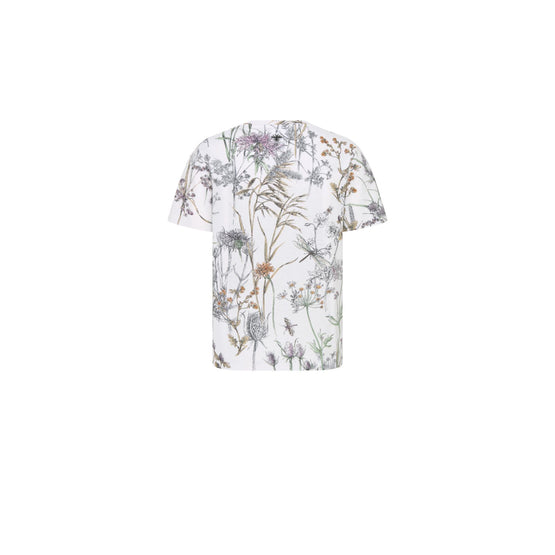 443T09A4535X0864 - Women's Jersey T-Shirt - 0864 Fantaisie Blanc