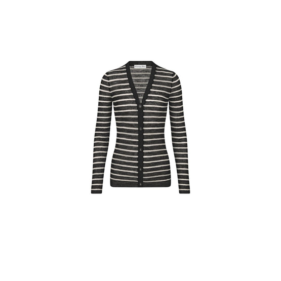 444G08AM228X9330 - Women's Knitwear Cardigan - 9330 Fantaisie Noir