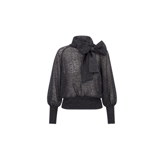 444S38AM482X9330 - Women's Knitwear Pullover - 9330 Fantaisie Noir