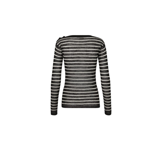 444S76AM228X9330 - Women's Knitwear Pullover - 9330 Fantaisie Noir