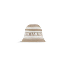 44DTK985A134C100 - Dioriviera D-Tulipe Small Brim Cloche - 100 Beige