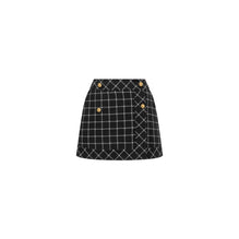 450J12A1589X9330 - Wrap Miniskirt - 9330 Fantaisie Noir