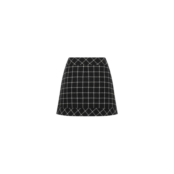 450J12A1589X9330 - Wrap Miniskirt - 9330 Fantaisie Noir
