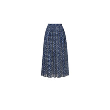 451J63A3946X5805 - Pleated Mid-Length Skirt - 5805 Fantaisie Bleu