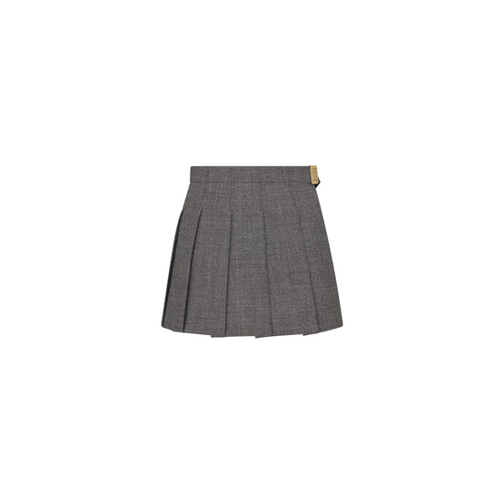 451P71A1186X9330 - Wrap Miniskirt With Integrated Shorts - 9330 Fantaisie Noir