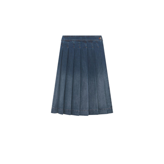 452J50A3430X5419 - Wrap Skirt With Integrated Shorts - 5419 Bleu