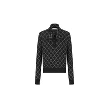 454S17AM461X9330 - Tied Collar Sweater - 9330 Fantaisie Noir