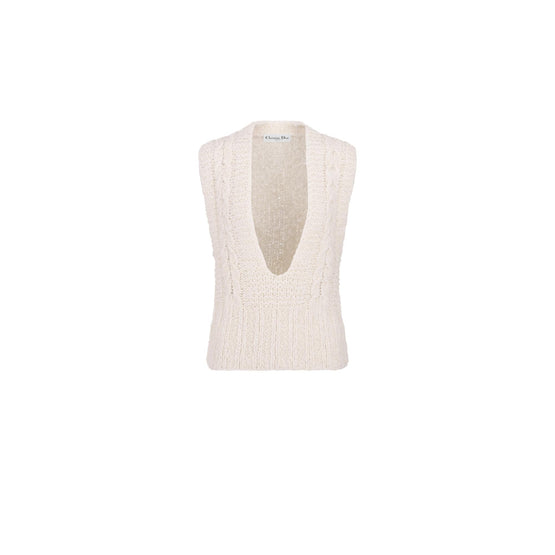 454T07AM709X0200 - Sweater Vest - 0200 Ecru