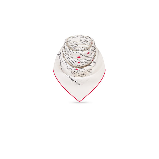 45ADO070I608C089 - Women's Scarf (70x70cm) - 089 Fantaisie Fond Blanc