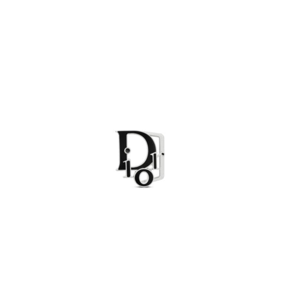 4915PMECDH66Q - Dior World Tour Dior Oblique Belt Buckle - 66Q Black + Silver