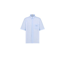 493C521D3059C585 - Short-Sleeved Shirt With Diorling Embroidery - 585 Fantaisie Fond Bleu