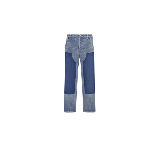 493D183AY552C588 - Men's Jeans Pants - 588 Fantaisie Fond Bleu