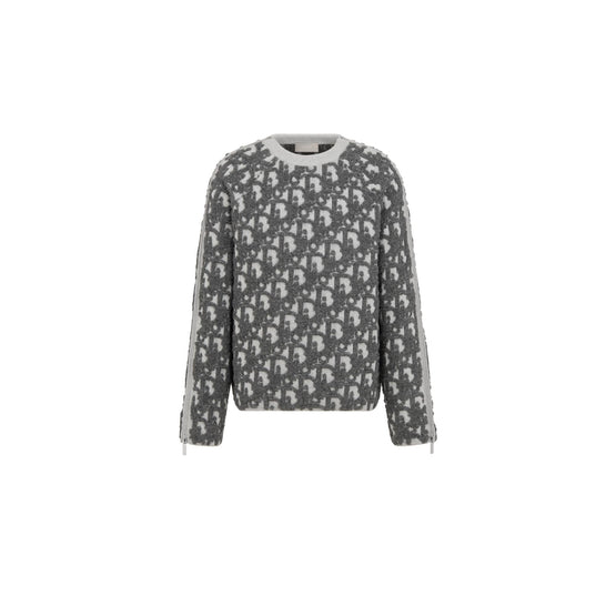 493M635AT847C888 - Dior Oblique Sweater - 888 Fantaisie Fond Gris