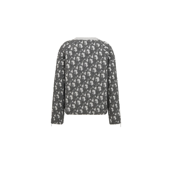 493M635AT847C888 - Dior Oblique Sweater - 888 Fantaisie Fond Gris