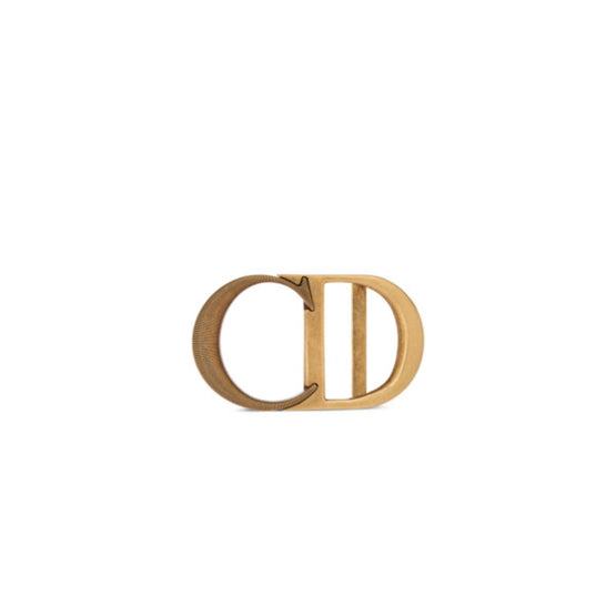 4992OAMETH13K - Cd Icon Belt Buckle - Antique Gold