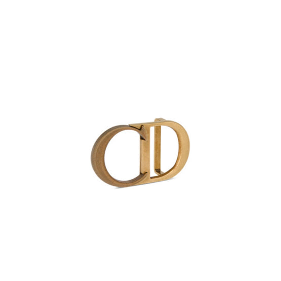 4992OAMETH13K - Cd Icon Belt Buckle - Antique Gold