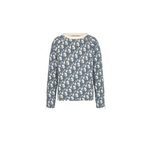 49TM635AT847C085 - Crewneck 65Cm, Zipped Sleeves, 3D Dior Oblique - 085 Fantaisie Fond Blanc