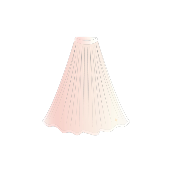 4SBM11SKTQY324 - Kid Girl's Woven Skirt - 324 Rose Poudre