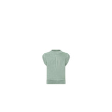4SBM14PULTY407 - Kid Girl's Knit Sweater - 407 Celadon