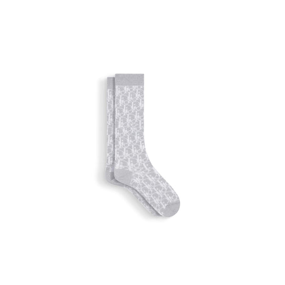 4SBM14SOCCY901 - Kid Girl's Knit Socks - 901 Argent