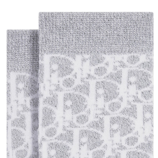 4SBM14SOCCY901 - Kid Girl's Knit Socks - 901 Argent