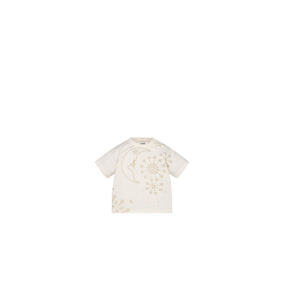 4SBM33TEE6Y014 - New Born Girl's Jersey T-Shirt - 014 Cream