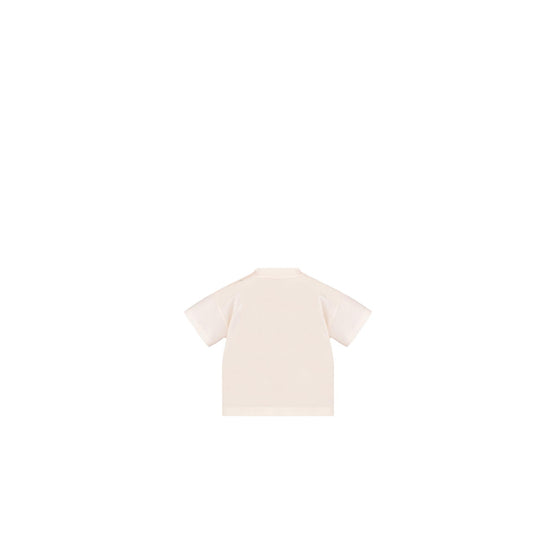 4SBM33TEESY014 - New Born Girl's Jersey T-Shirt - 014 Cream