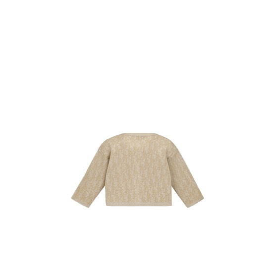 4SBM34CAROY296 - New Born Girl's Knit Cardigan - 296 Or