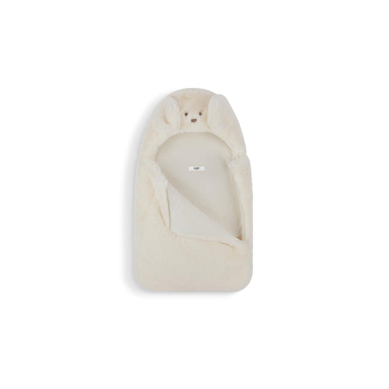 4SBP53NIDOY008 - New Born Unisex's Jersey Bunting Bag - 008 Ecru
